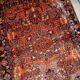 Handmade antique Persian Sarouk rug 3.4' x 5.3' (103cm x 161cm) 1920s - 1B697