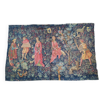 Reproduction by Artis Flora of a wall tapestry Noble Pastoral or Fruit Picking XVI