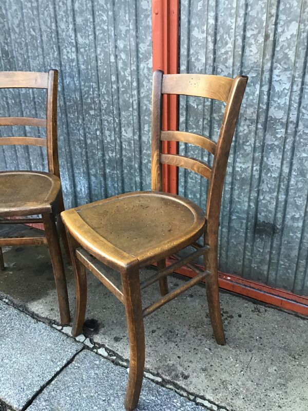 Set de 2 chaises bistrot vintage