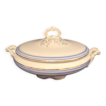 Vegetable dish or soup tureen in Onnaing earthenware A524