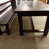 Farm table with bench