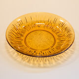 Amber glass flower service 16 pieces