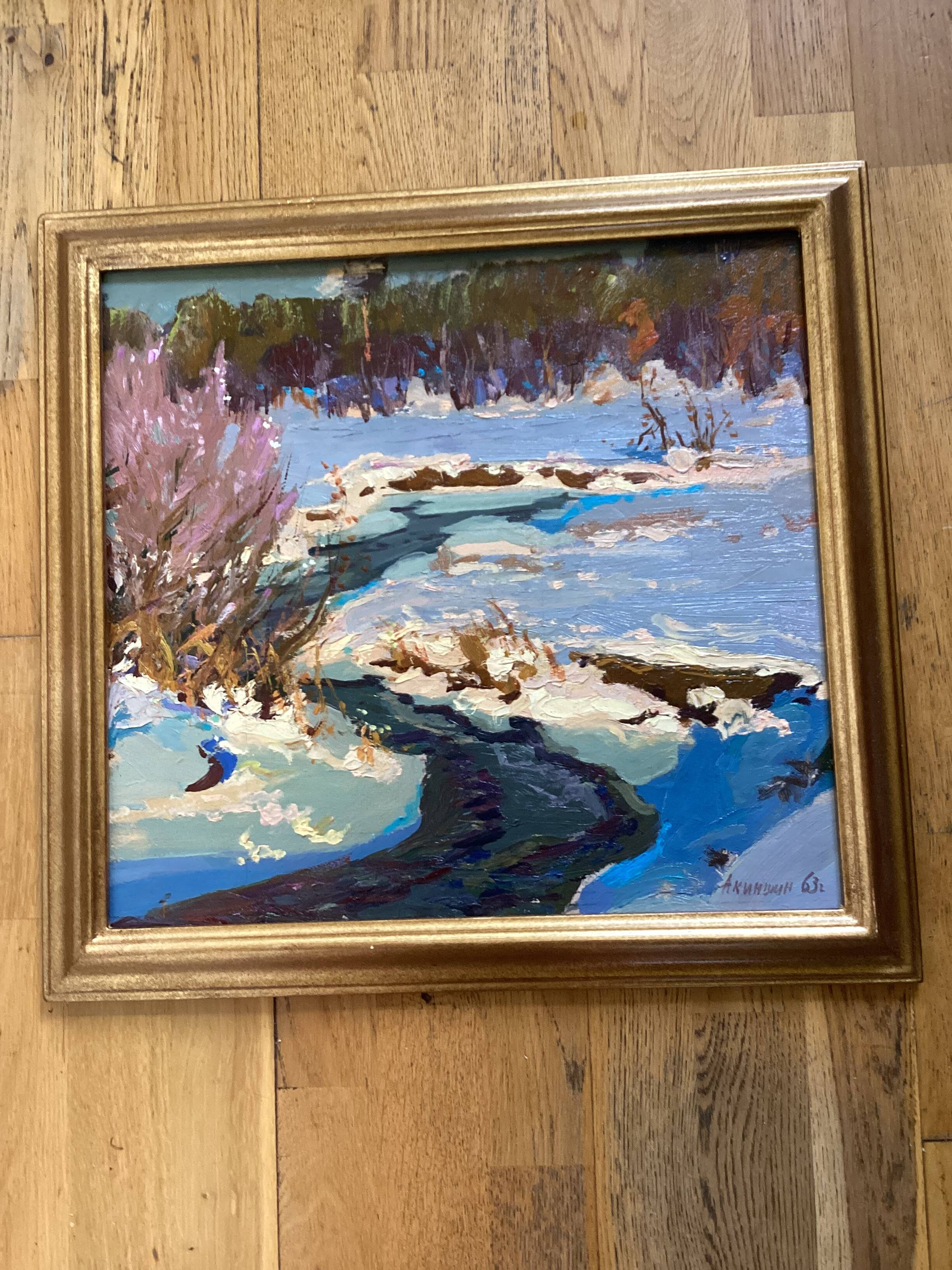 Old painting signed Oil on cardboard dimensions: height - 55cm - length -