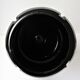 Champagne bucket design black glass in the shape of a 70s cork