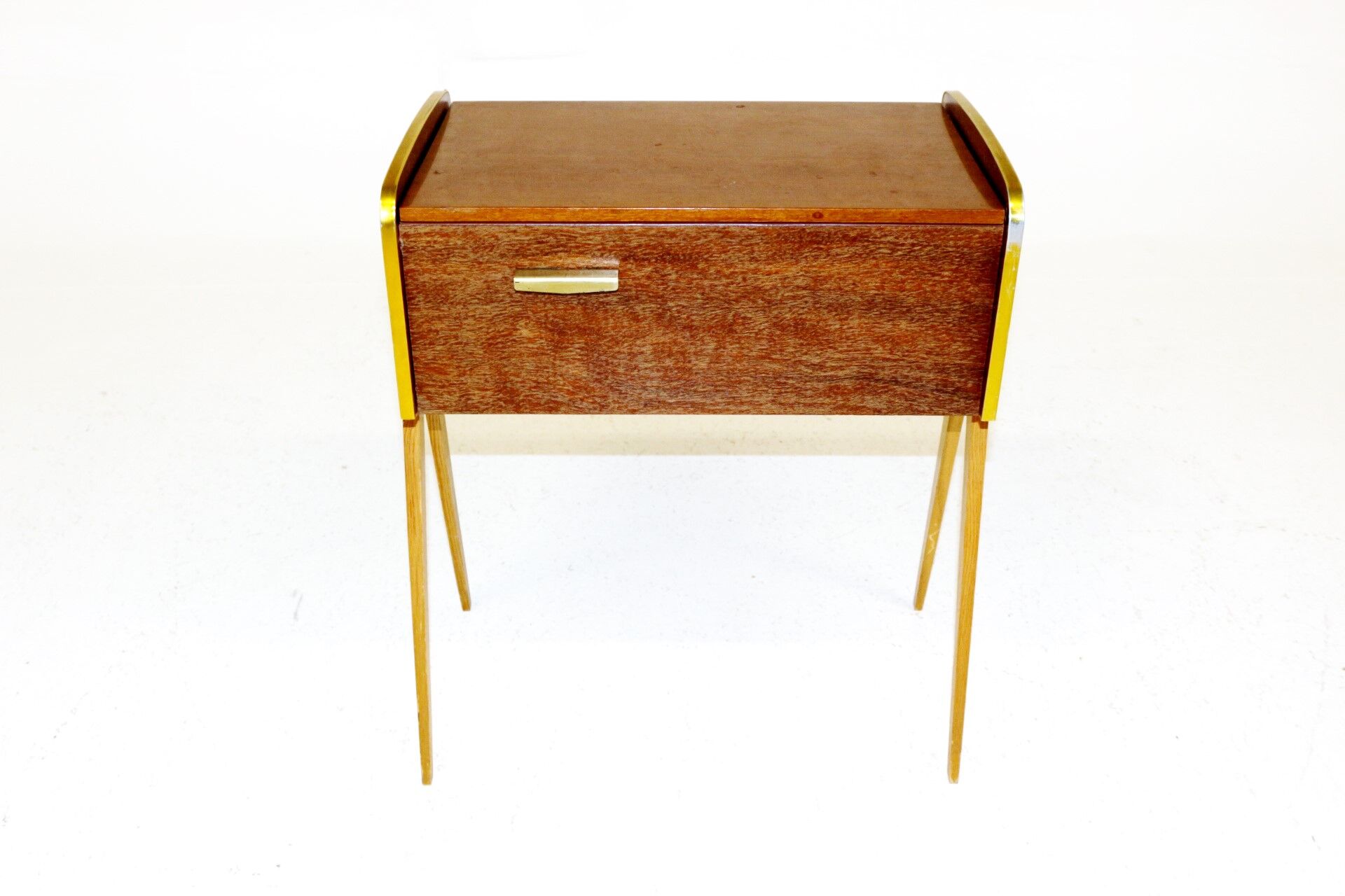 Rosewood and oak sewing bakste, Sweden, 1960