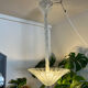 Beautiful Art Deco glass pendant.