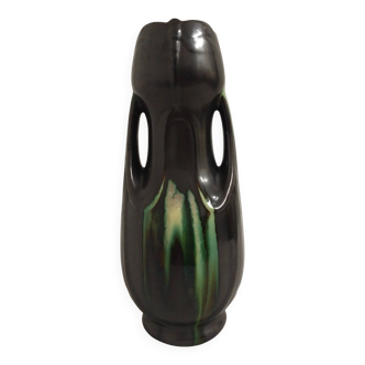 Vase belge en céramique de style Art nouveau vers 1950