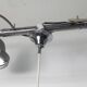 Floral suspension in chromed metal and grayed glass 1970