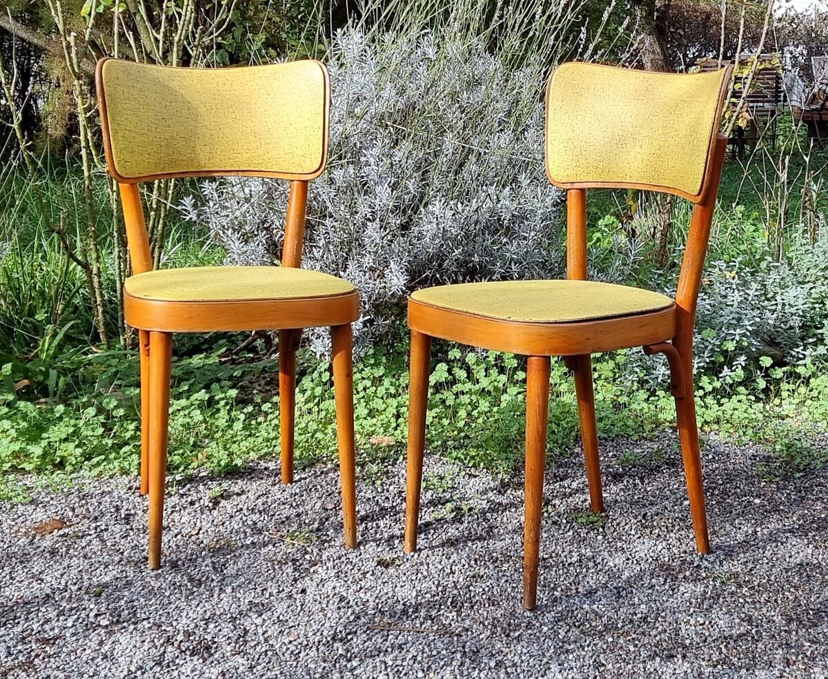 Pair Baumann chairs 50s