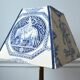 Blue toile de Jouy lampshade