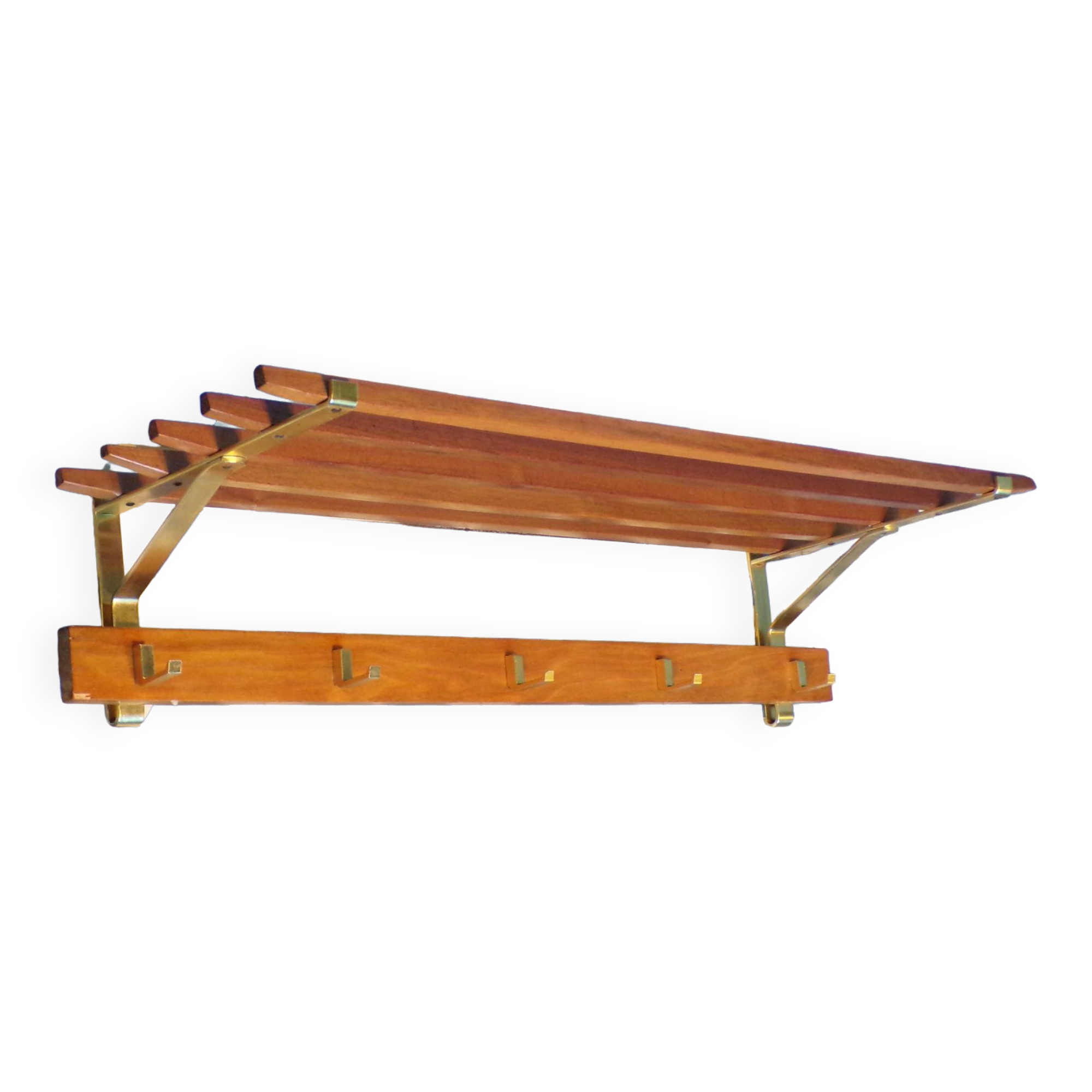 Scandinavian coat rack with shelf