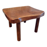 Brutalist coffee table in solid wood