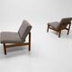 Pair of teak armchairs by France & Son - vintage 1960.