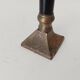 Antique brass and metal candle holder
