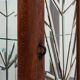 French Art Deco Oak Cabinet with Beveled Leaded Glass, ca. 1920