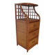 Vintage - sideboard - chest of drawers - woven rattan chest of drawers - wood - bamboo - 80s