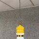 Metalarte Espagne: suspension ampoule en opaline et métal
