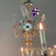 Rezzonico Lustre In Murano Colored Glass, 6 Arms of Light