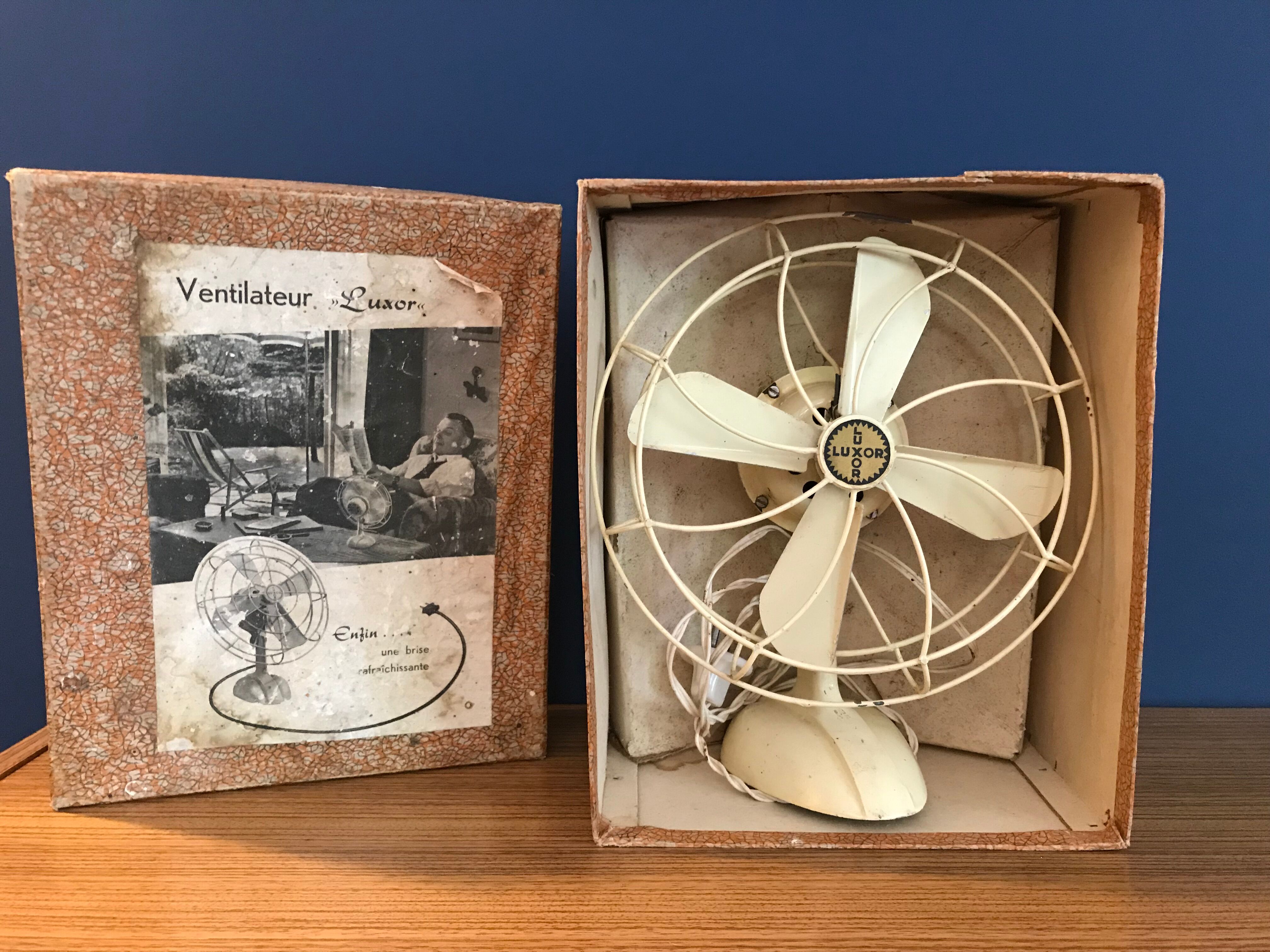 Old cast iron Luxor fan