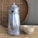 Aluminium and wooden handle coffee maker