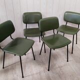 Set of 4 prefacto chairs by simard for airborne
