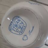 Niderviller iron earth bowl heart model cross stitch