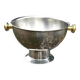 Large Aluminium Champagne Ice Bucket with Gold Tone Handles