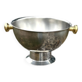 Large Aluminium Champagne Ice Bucket with Gold Tone Handles