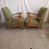 Pair of vintage armchairs 50s