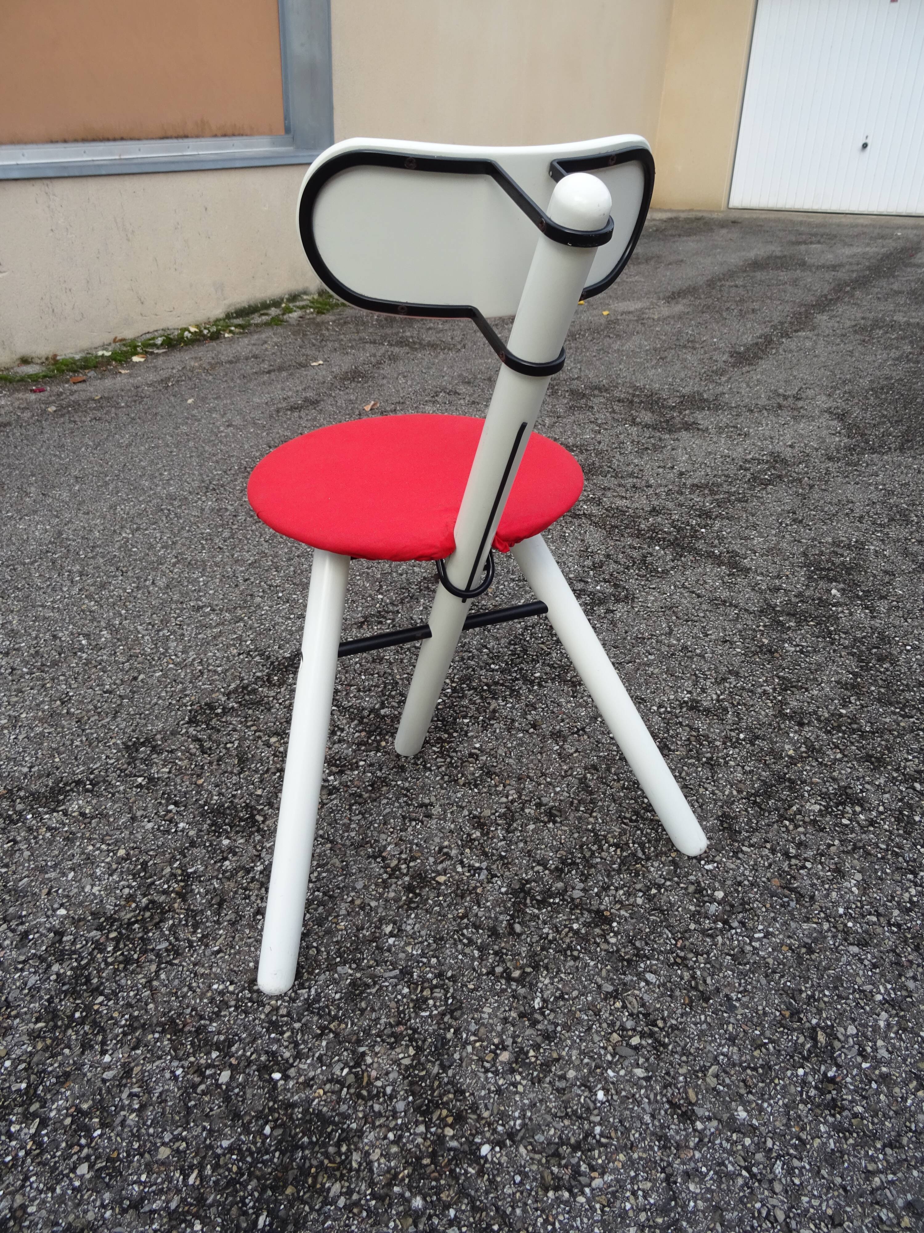 Chaise pliante TRIO Calligaris Roberto Lucci & Paolo Orlandini an 80