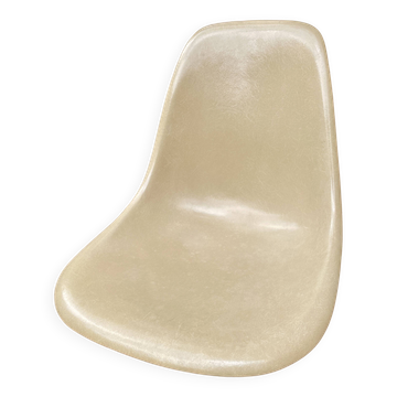 Shell Beige Fiberglass Side Chair Eames Vintage by Herman Miller