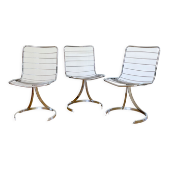 Set de 3 chaises Roche Bobois, circa 1970
