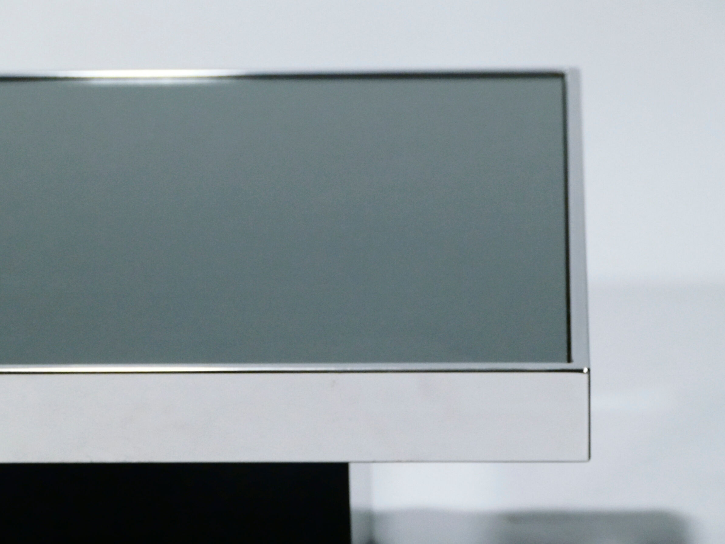 Coffee table chrome mirror Willy Rizzo for Cidue Italy 1970