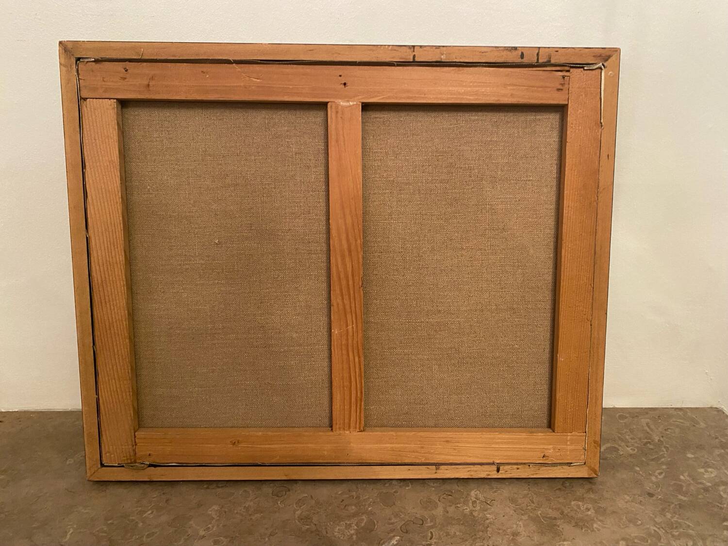 Oil on canvas, Landscape of sailboats