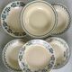 Lot 6 blue ironstone deep plates French earthenware ironstone