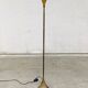 Postmodern Design Brass Fluted Torchiere Floor Lamp by Relco, Italy, 1980s