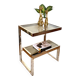 Table d'appoint plaquée or Belgochrom 'G'