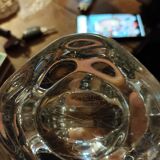 Pair of Vannes crystal candlesticks