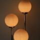Chrome floor lamp 3 vintage globes