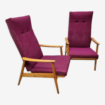 Vintage armchairs by Ton