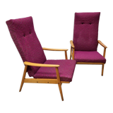 Vintage armchairs by Ton