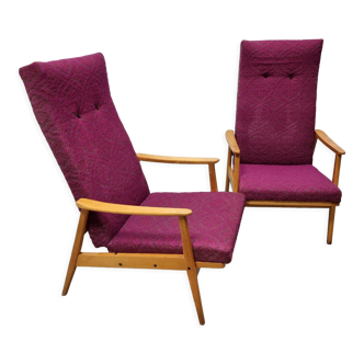 Vintage armchairs by Ton