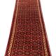 Long Vintage Oriental Runner Rug Handwoven Geometric Wool Stair Runner