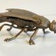 Vintage fly ashtray in patinated metal