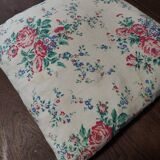 Coussin vintage tissu à fleurs 40 X 45 cm
