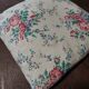 Coussin vintage tissu à fleurs 40 X 45 cm