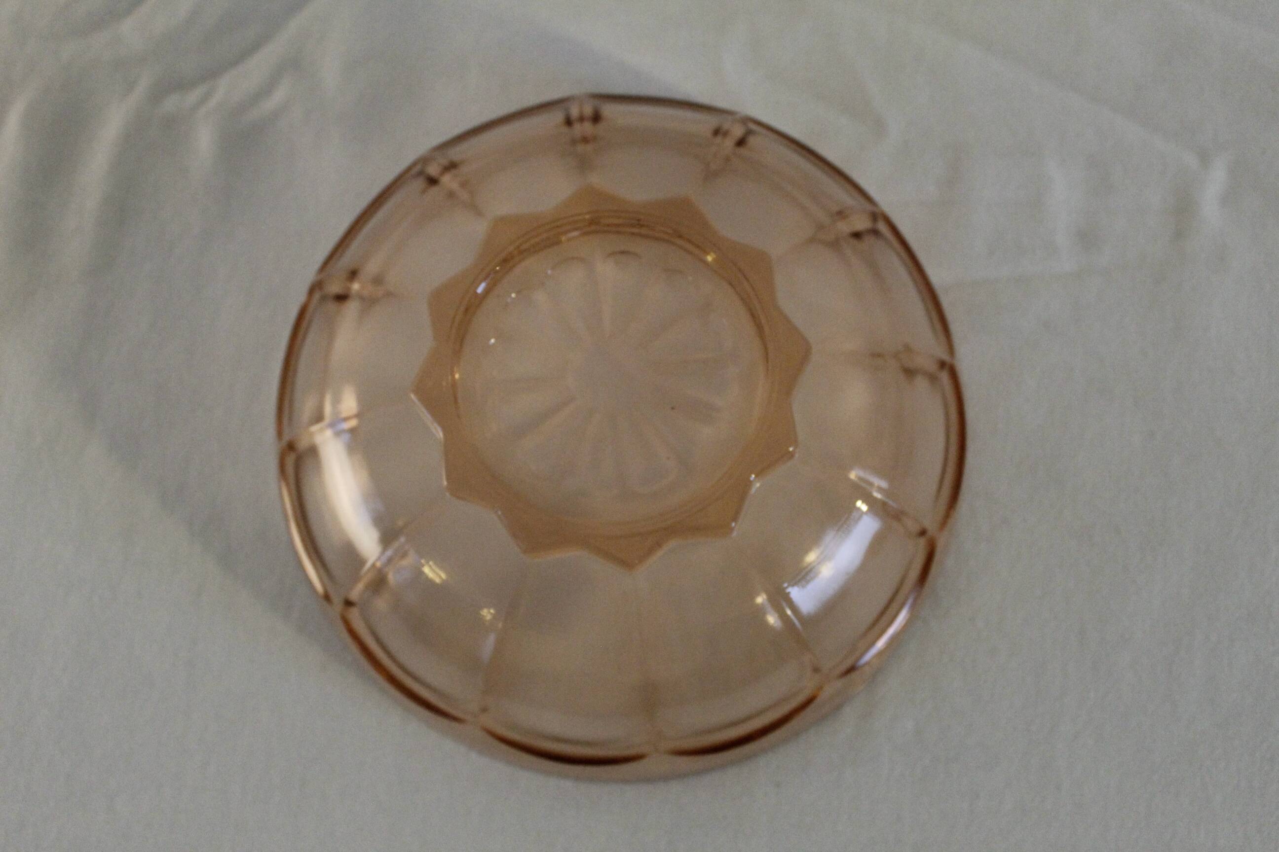 Small vintage pink salad bowl
