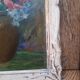 Painting bouquet of vintage flowers