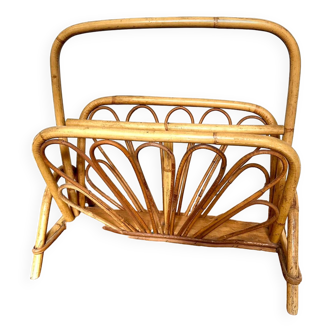 Bamboo magazine rack from the 60s