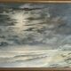 Oil on Panel P. Scherer Moonlit Seascape